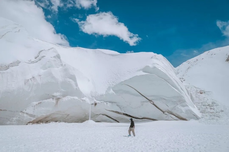 慕士塔格冰川公园景观。（来源：“新疆是个好地方”微信公众号）
